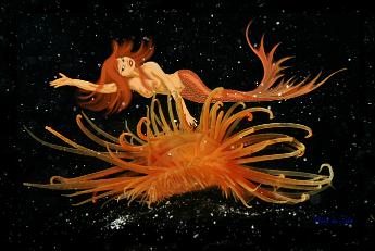 Mermaid Pulsar Mermaid with a flame scallop