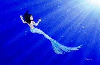 Mermaid Epiphany Mermaid realizing she's lost